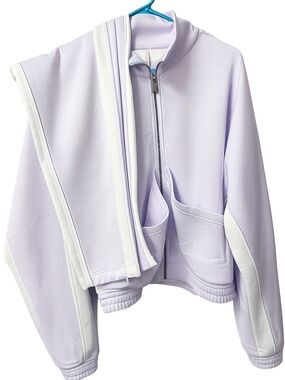 💜 Free People Movement Playmaker Set Lavender Track Set | Cropped Zip Jacket